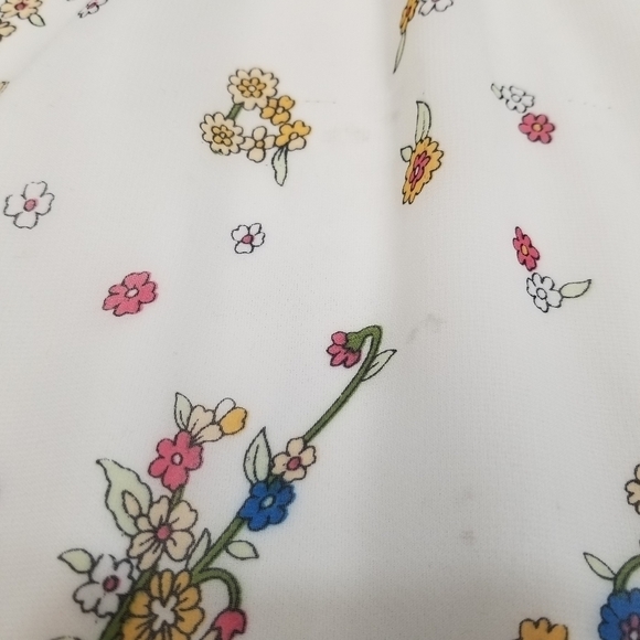 Gorgeous Mon Ami USA Long Floral Dress Medium halter like neck deep v neck maxi - Picture 14 of 16